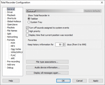 Screenshot of the application Total Recorder Pro - #2