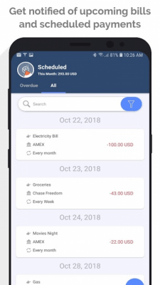 Screenshot of the application MoneyWiz 3 - Fiat and Crypto - #5