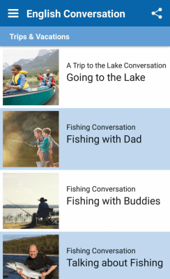 Screenshot of the application TalkEnglish - Conversational English - #2