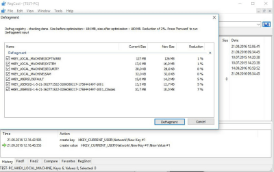 Screenshot of the application RegCool - #6
