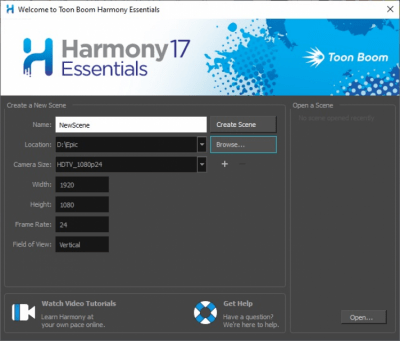 Screenshot of the application Toon Boom Harmony - #3