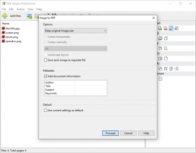 Screenshot of the application PDF Shaper Free - #2