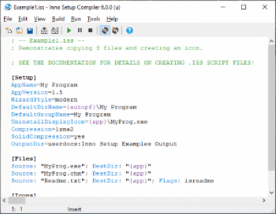 Screenshot of the application Inno Setup - #2
