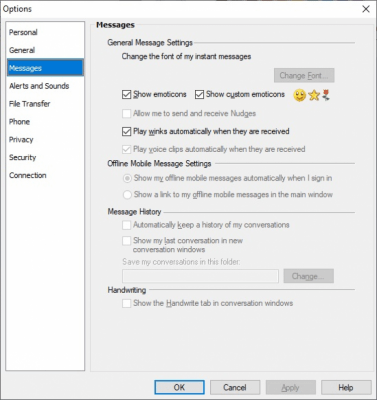 Screenshot of the application MSN Messenger - #4