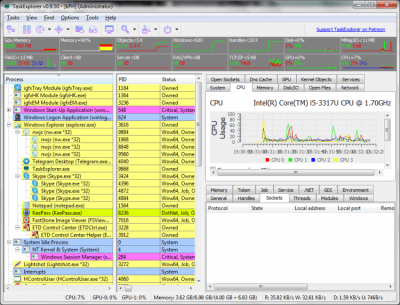 Screenshot of the application TaskExplorer - #5