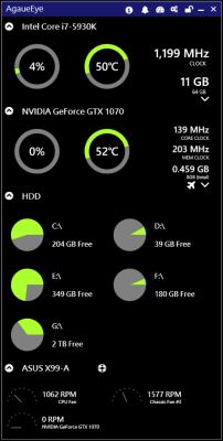 Screenshot of the application AgaueEye - #2