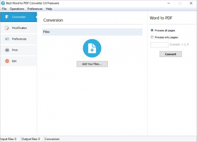 Screenshot of the application Best Word to PDF Converter - #2
