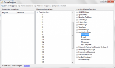 Screenshot of the application RemapKeyboard - #2