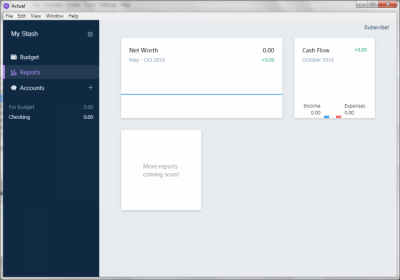 Screenshot of the application Actual - #2