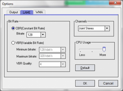 Screenshot of the application Free WMA MP3 Converter - #3