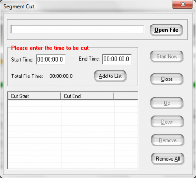 Screenshot of the application Eusing Free MP3 Cutter - #3