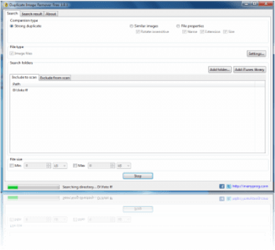 Screenshot of the application Duplicate Image Remover Free - #2