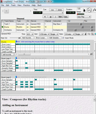 Screenshot of the application Anvil Studio - #5