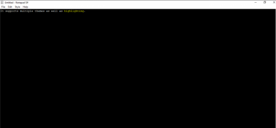 Screenshot of the application Notepad S# - #2