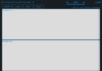 Screenshot of the application Universal Encoder Decoder - #3