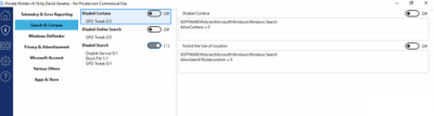 Screenshot of the application Private WinTen - #3