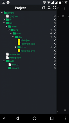 Screenshot of the application Java N-IDE - #2