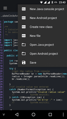 Screenshot of the application Java N-IDE - #6