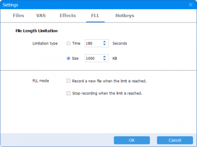 Screenshot of the application Free Audio Recorder - #5