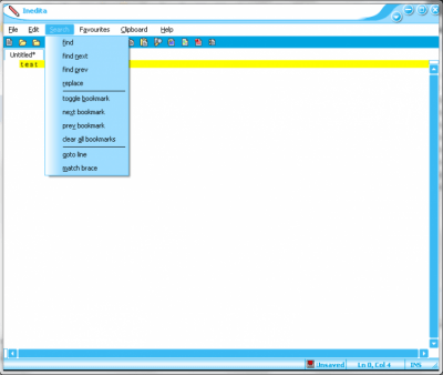 Screenshot of the application Inedita - #2