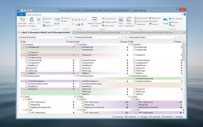 Screenshot of the application Araxis Merge - #2
