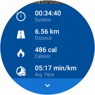 Screenshot of the application Adidas Running - GPS tracker for running and cycling - #13