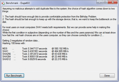 Screenshot of the application DupeKill - #2