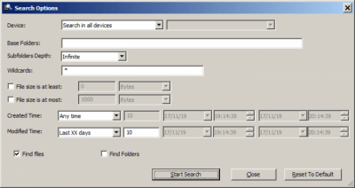 Screenshot of the application MobileFileSearch - #2