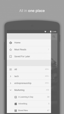 Screenshot of the application Feedly Classic - #2