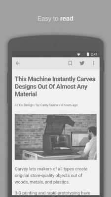 Screenshot of the application Feedly Classic - #3