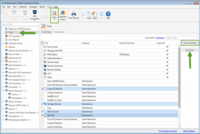 Screenshot of the application PDQ Inventory - #2