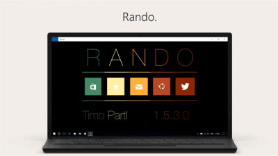 Screenshot of the application Rando - #4