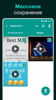 Screenshot of the application Saving statuses for WhatsApp - #2