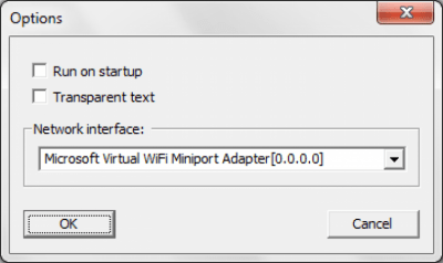Screenshot of the application Simple Bandwidth Monitor - #3