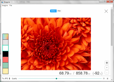 Screenshot of the application Imagine - #2