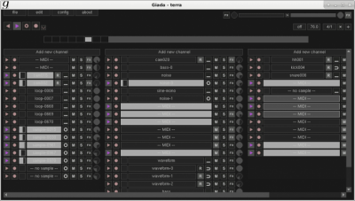 Screenshot of the application Giada - #3