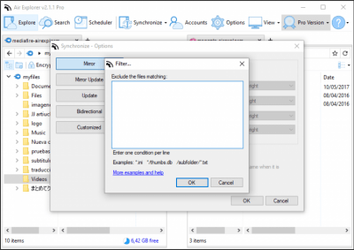 Screenshot of the application Air Explorer - #2