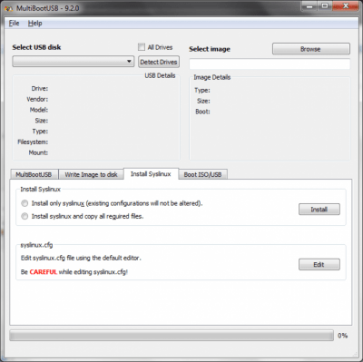 Screenshot of the application MultiBootUSB - #2