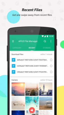 Screenshot of the application APUS File Manager - #3