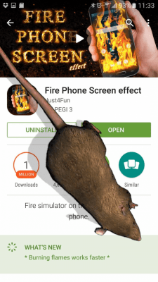 Screenshot of the application Mouse on screen Scary Joke - #2