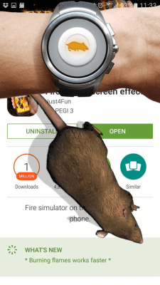 Screenshot of the application Mouse on screen Scary Joke - #12