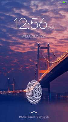Screenshot of the application Fingerprint Lock Screen Simulated - #3