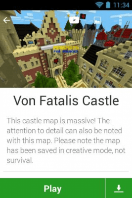 Screenshot of the application Maps for Minecraft PE - #7