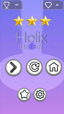 Screenshot of the application Helix Ball Fall - #4