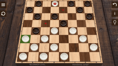 Screenshot of the application English Checkers - #2