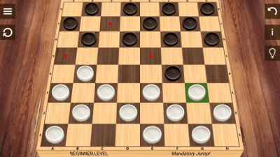 Screenshot of the application English Checkers - #4
