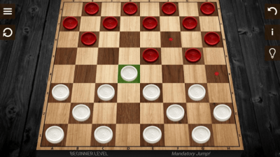 Screenshot of the application English Checkers - #5