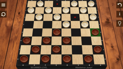 Screenshot of the application English Checkers - #6