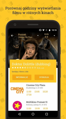Screenshot of the application Repertuar kin 2020 - filmy, zwiastuny, ranking - #2