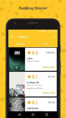 Screenshot of the application Repertuar kin 2020 - filmy, zwiastuny, ranking - #5